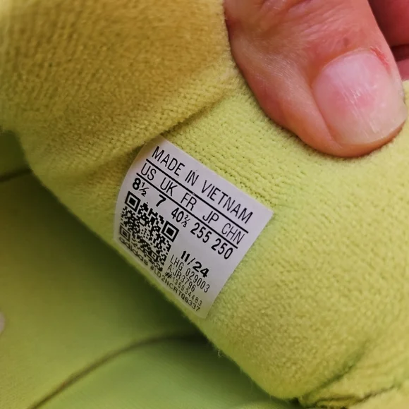 Adidas Originals Campus 00s W Neon Green Suede Leather Sneakers Shoes Size 8.5 - Picture 14 of 15